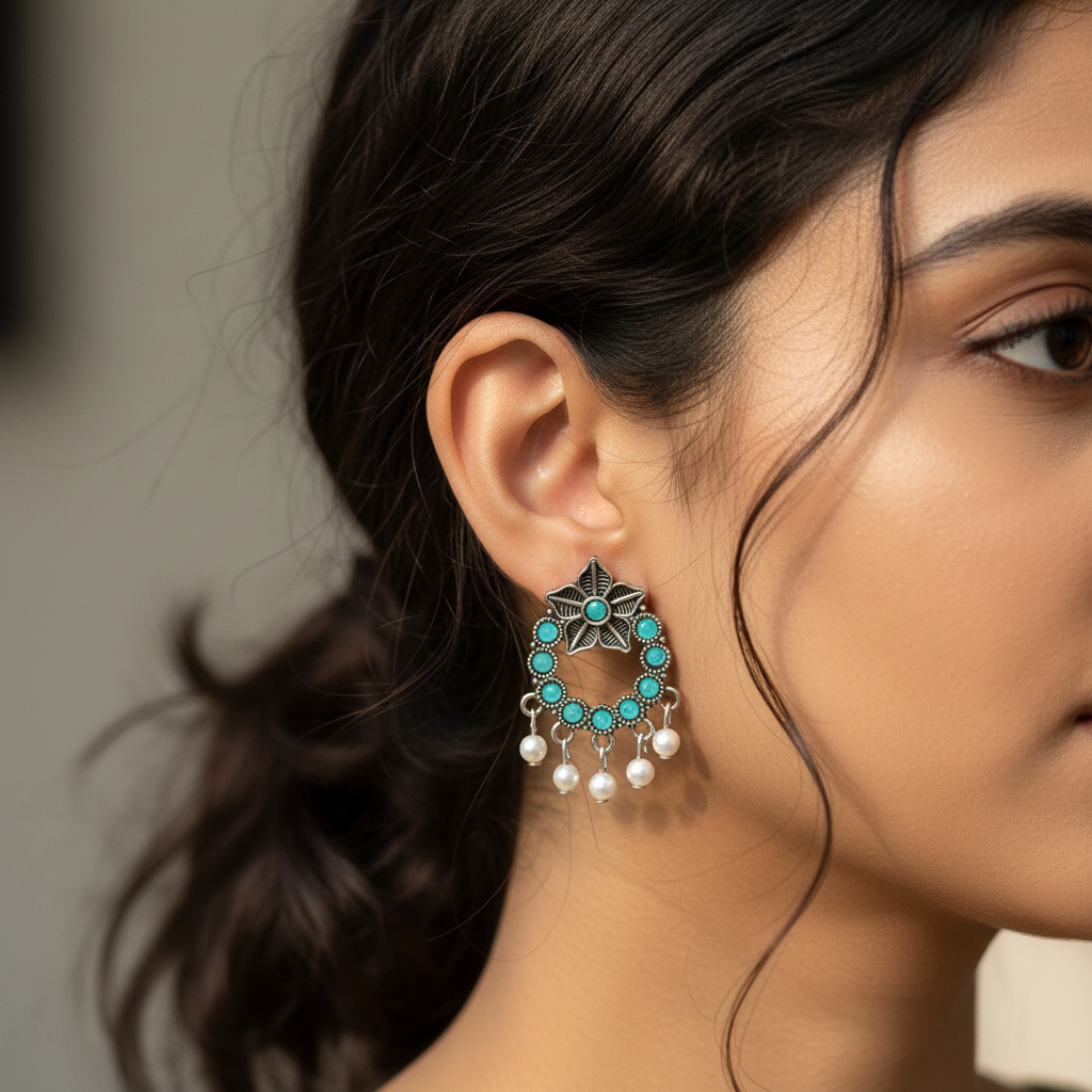 Set of 12 Random Earrings with Folding Jhumka Box