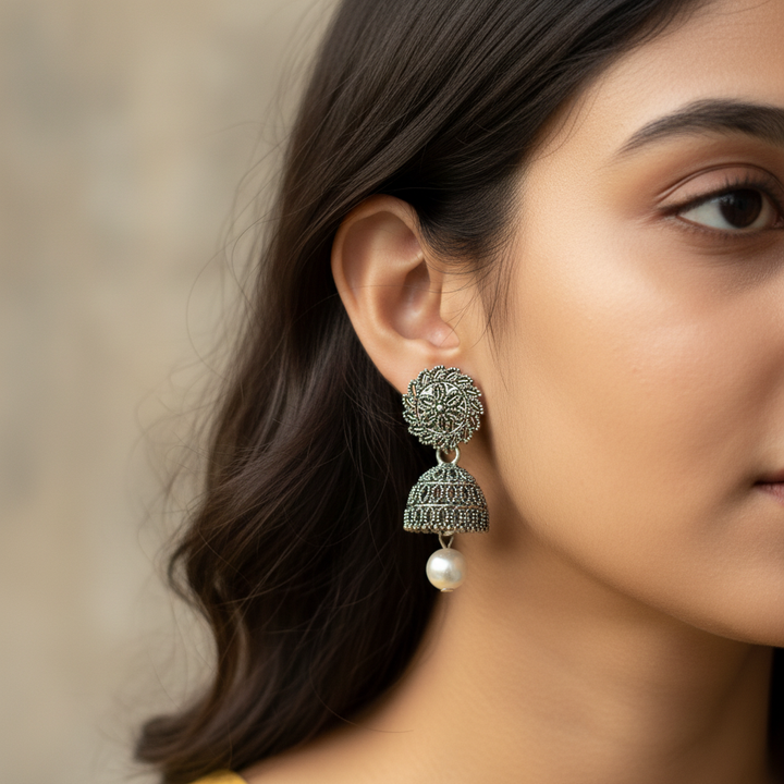 Set of 12 Random Earrings with Folding Jhumka Box