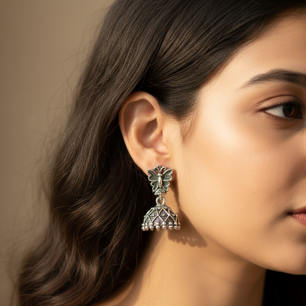 Set of 12 Random Earrings with Folding Jhumka Box