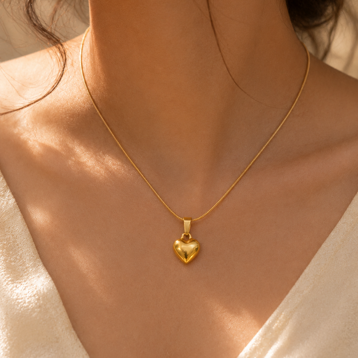 Everyday Heart Pendant - 18k Gold Plated