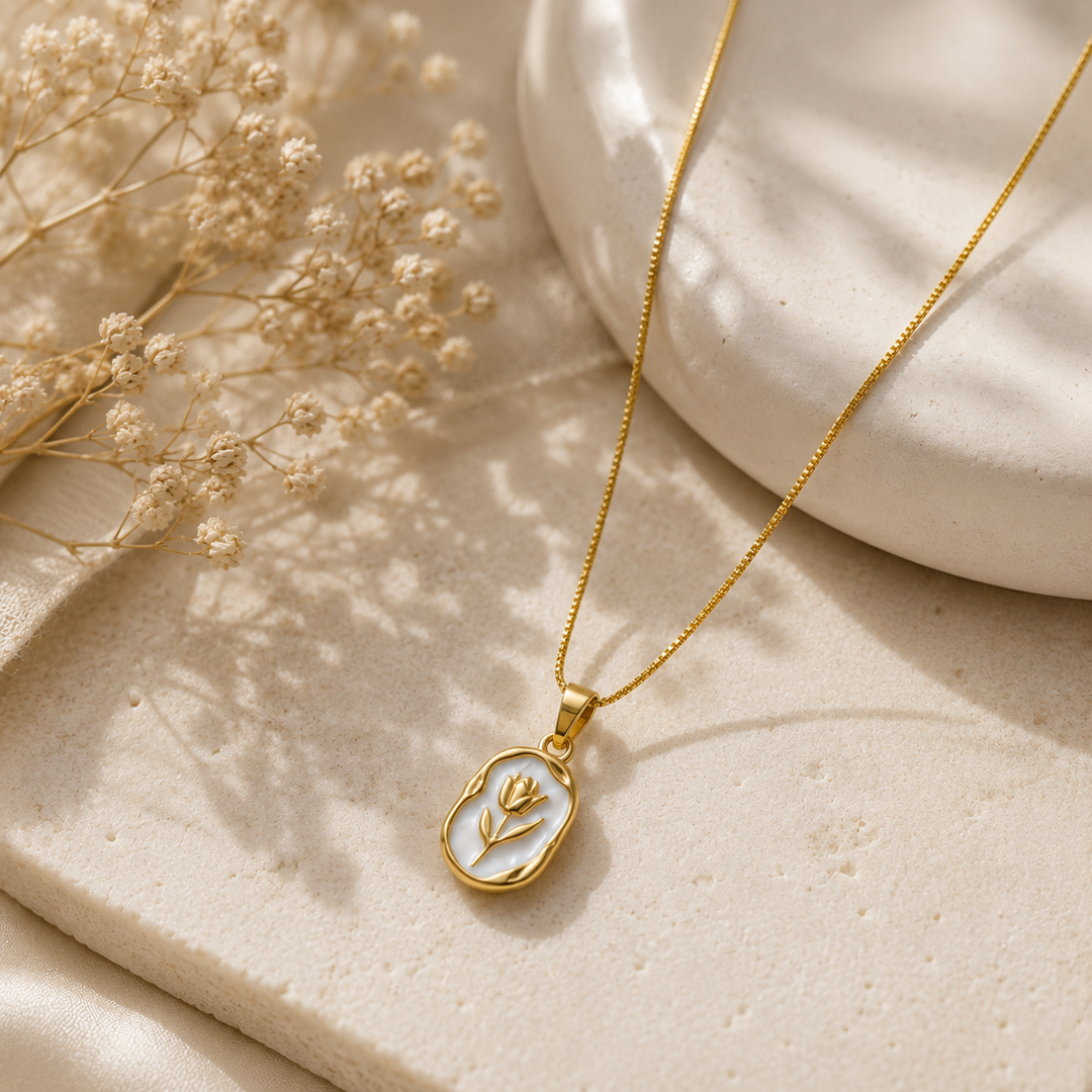 Tulip Pendant - 18k Gold Plated