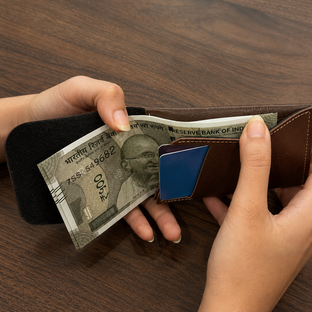 Slim Flip Vegan Leather Wallet
