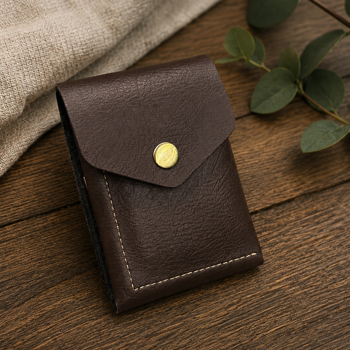 Slim Flip Vegan Leather Wallet