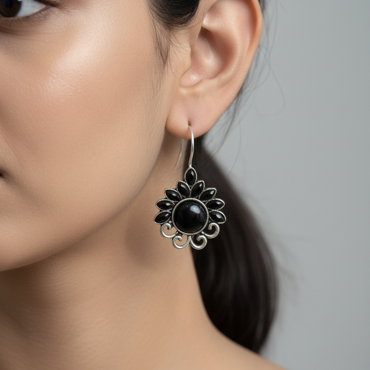 12 Random Jhumka Gift Set in Wooden Box with Mirror