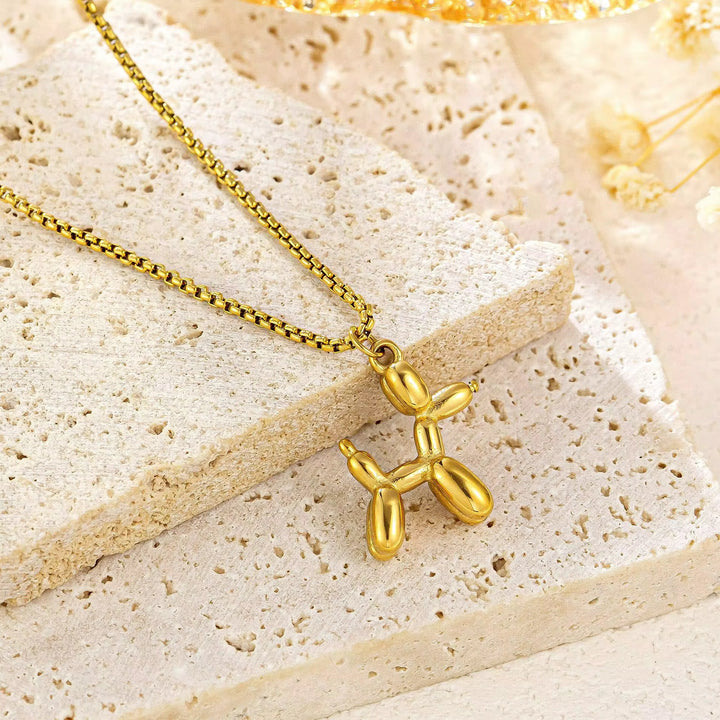 Balloon Dog Pendant - 18k Gold Plated