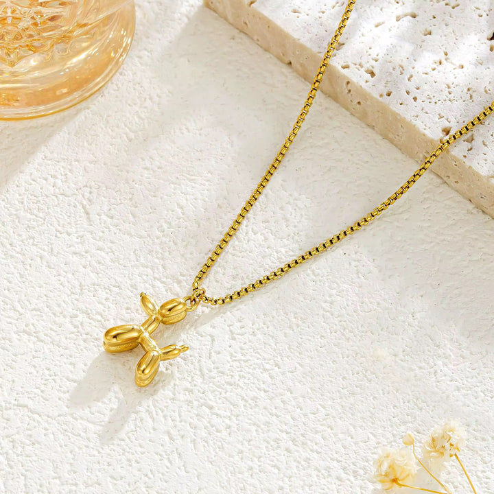 Balloon Dog Pendant - 18k Gold Plated