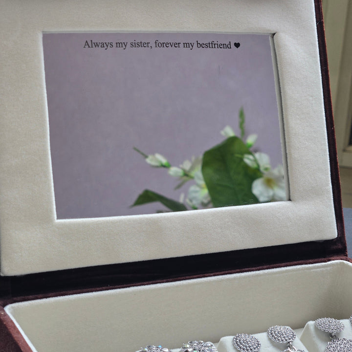 Personalised 12 Jhumka Box with Mirror