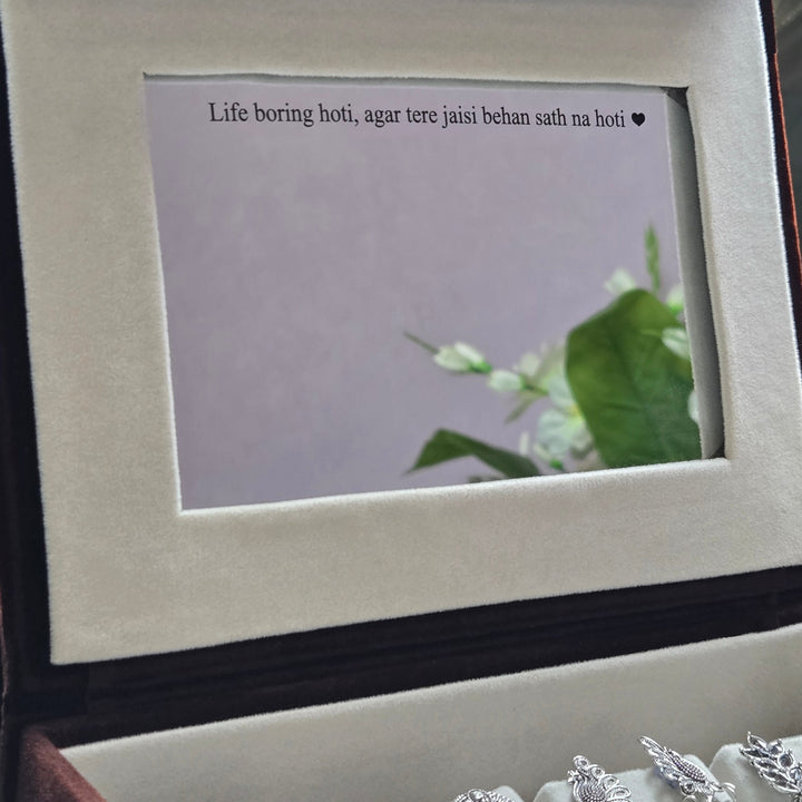 Personalised 12 Jhumka Box with Mirror