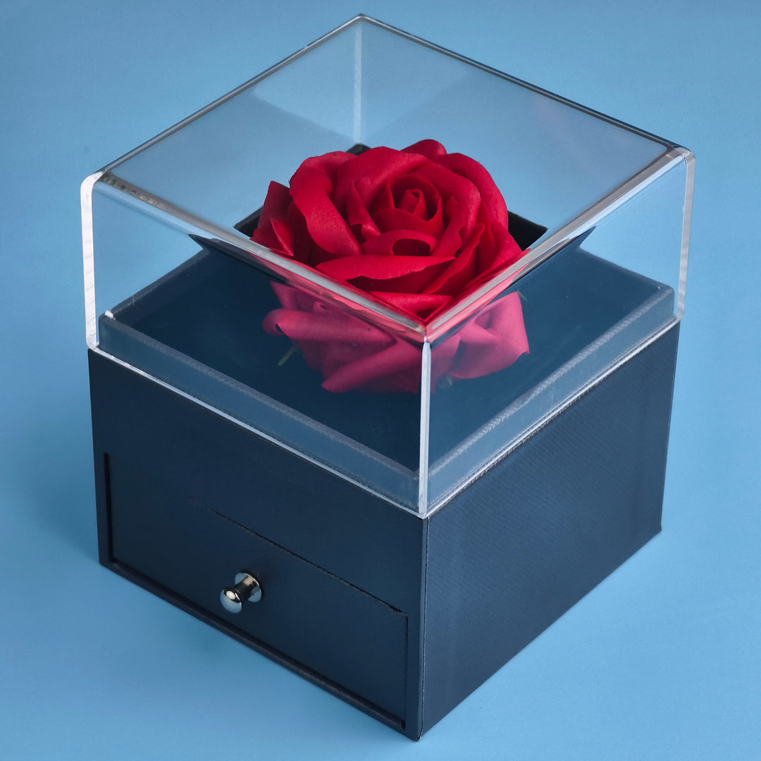 100 Language Necklace with Rose Box