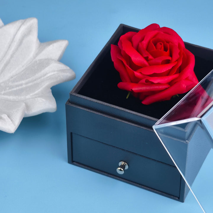 100 Language Necklace with Rose Box